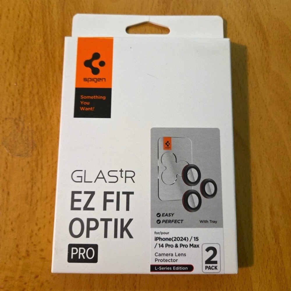 Spigen‎ iPhone 16 15 14 Pro / Max Lens Protector Optik Pro EZ Fit L-Series